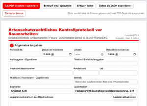 Artenschutz und Erhalt